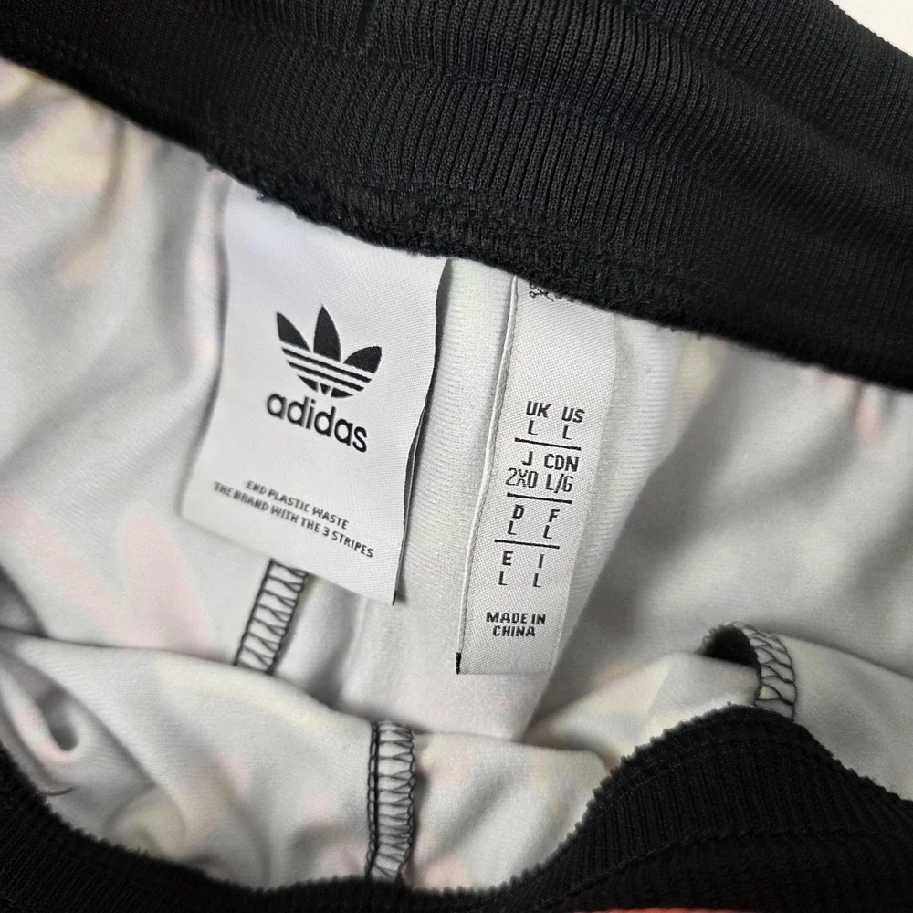 Adidas Track Pants Mens Large Multicolor Scribble Print Joggers Side Stripe - Picture 4 of 14